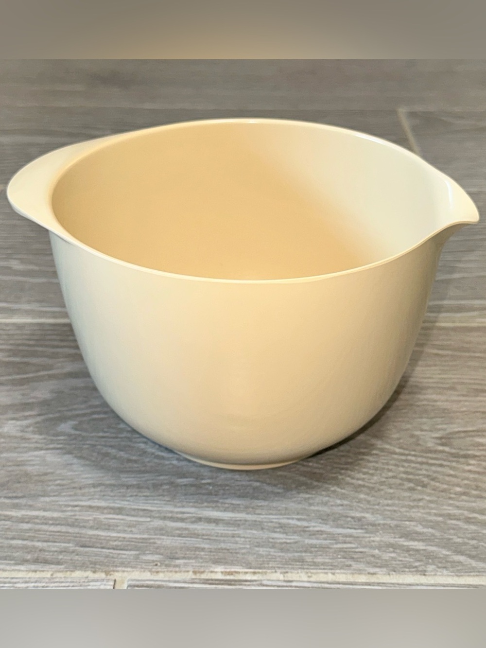 Vintage Rosti Denmark Margrethe Mixing Bowl 2L Beige Melamine Model 2504 MCM